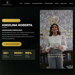 Landing page Angelina Roberta Advocacia