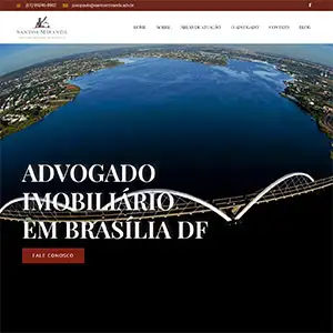 Site Santos Miranda Advocacia Imobiliária